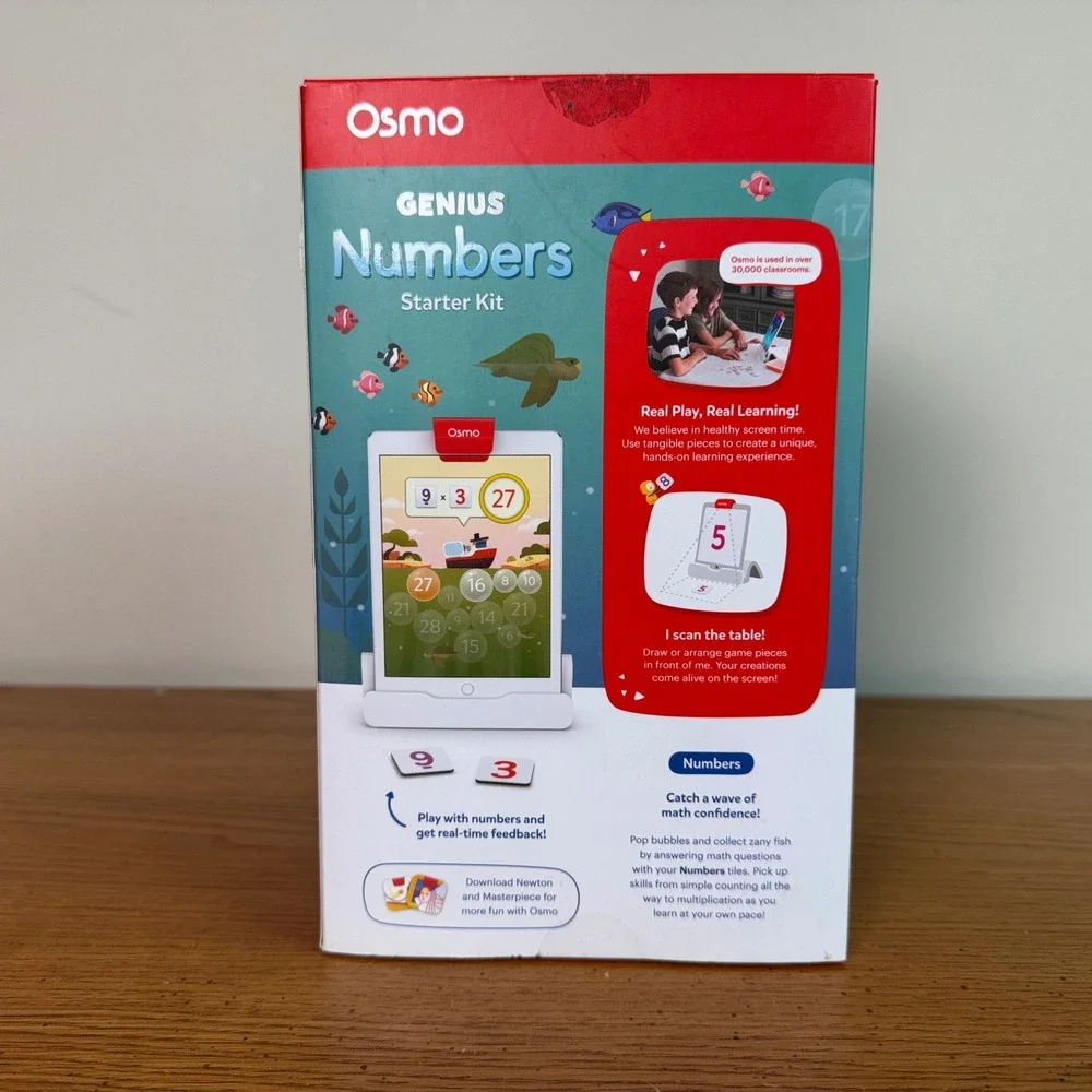 Osmo Genius Numbers Starter Kit Educational Math Games for iPad Ages 6-10